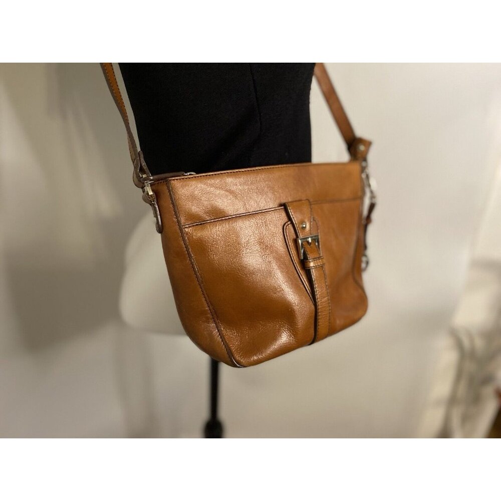 Vintage Etienne Aigner Leather Crossbody Shoulder Bag Purse Brown Boho Organizer - Picture 15 of 16